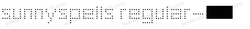 sunnyspells regular字体转换